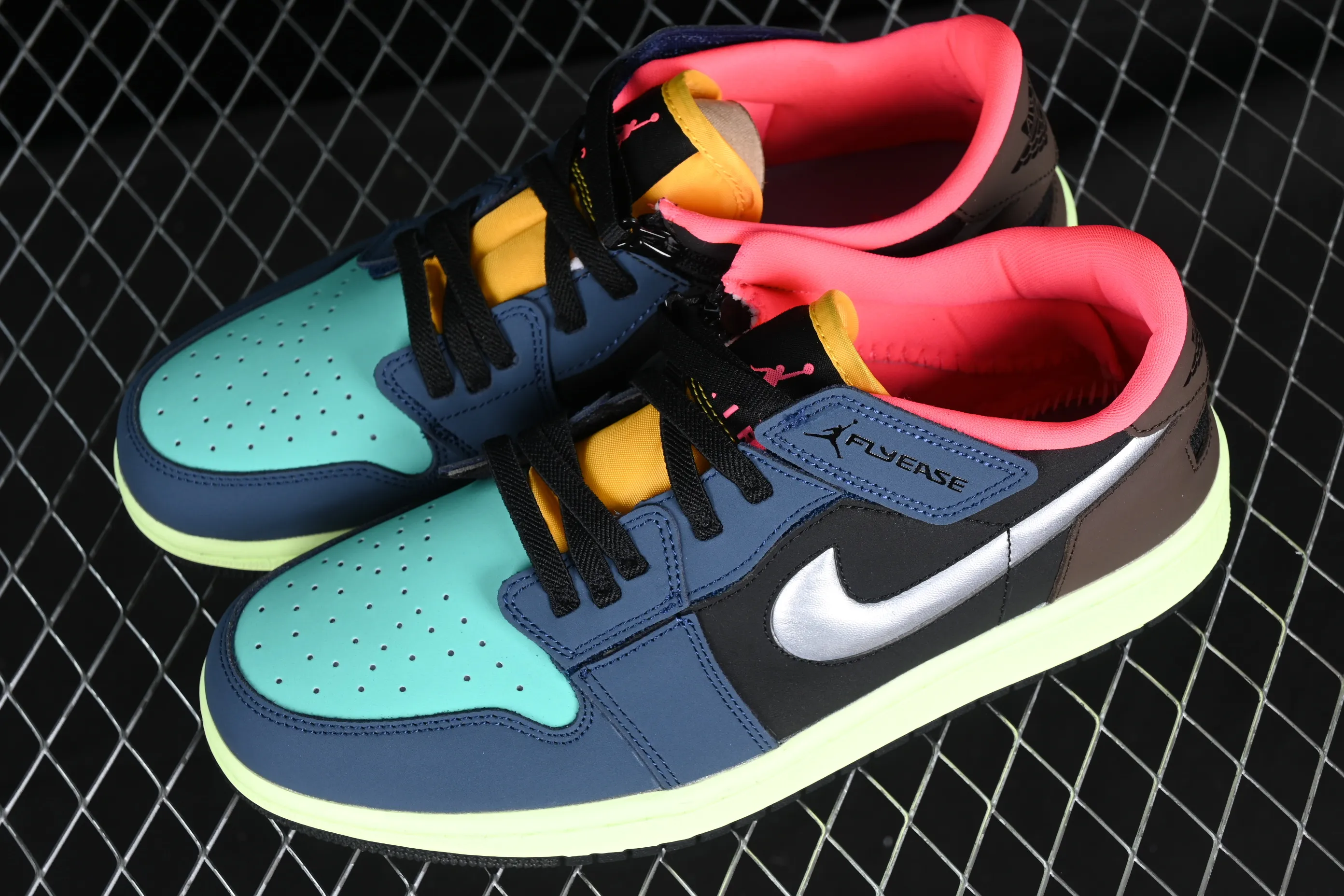 All categories Air Jordan Jordan series basketball shoes Air Jordan 1 Low Air Jordan 1 Low FlyEase "Bio Hack" AJ1 Joe 1 color stitching new low-top basketball shoes DM1206-201